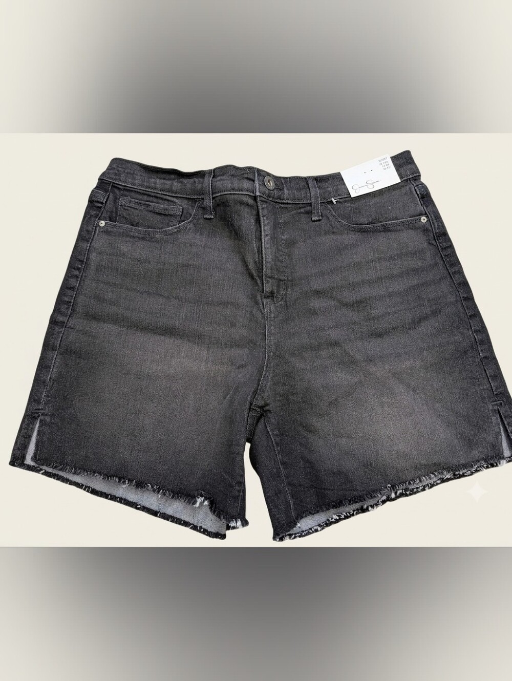 Jessica Simpson Washed Black Denim Shorts